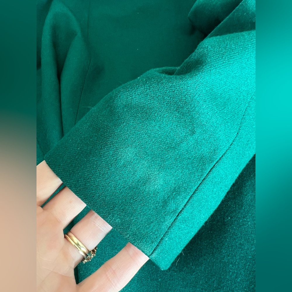 Vintage Pendleton: Forest Green Single-Button 100… - image 5